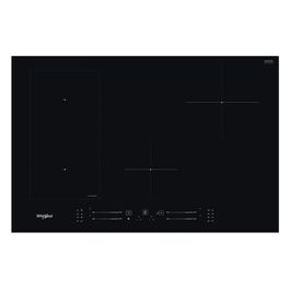 Whirlpool WL S3377 BF Piano Cottura a Induzione 4 Zone FlexiCook Sobbollire Booster 3Kw Touch slider 80 cm Nero