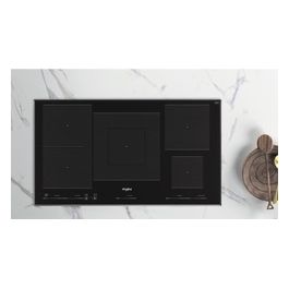 Whirlpool WT 1090 BA Piano Cottura a Induzione 5 Zone Touch control FlexiCook 90 cm Vetroceramica Nero