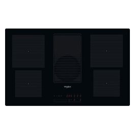 Whirlpool WVH 92 K/1 Piano Cottura da Incasso induzione con cappa integrata 83 cm 4 Zone Vetro Nero Classe A