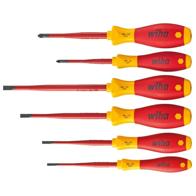 Wiha 3201ZK6 Set Cacciaviti SoftFinish Electric slimFix