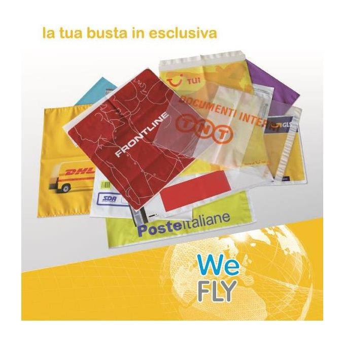 Willchip Confezione 25buste Spedizioni Wefly24x34+5cm