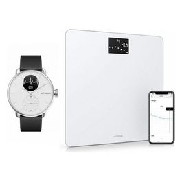 ScanWatch 38mm Argento/Nero + Scale Body Bianco