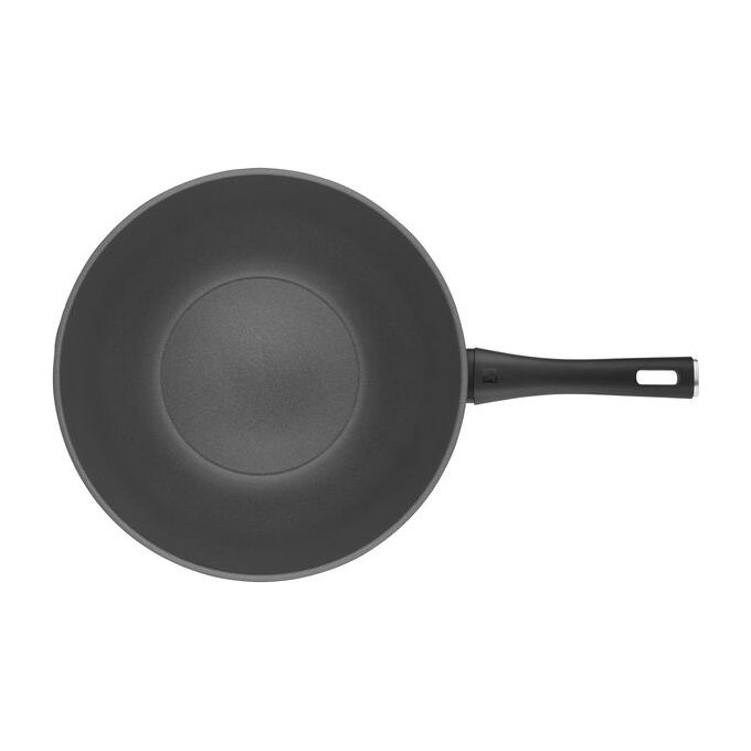 Zwilling 4009839685101 Madura Plus Wok Alluminio Rivestimento Antiaderente CERAFORCE TITANIUM Senza PFAS Adatto a Tutti i Piani Cottura incluso Induzione Fino a 150 °C colore Nero