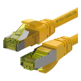 Cavo di Rete Cat6a S/FTP Giallo 1m