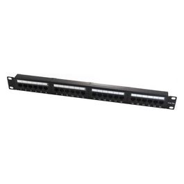 Pannello 1U con 24 Rj45u Cat.6a Nero