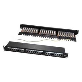 WP Europe Pannello 1u con 24 Rj45s Cat.6a Nero