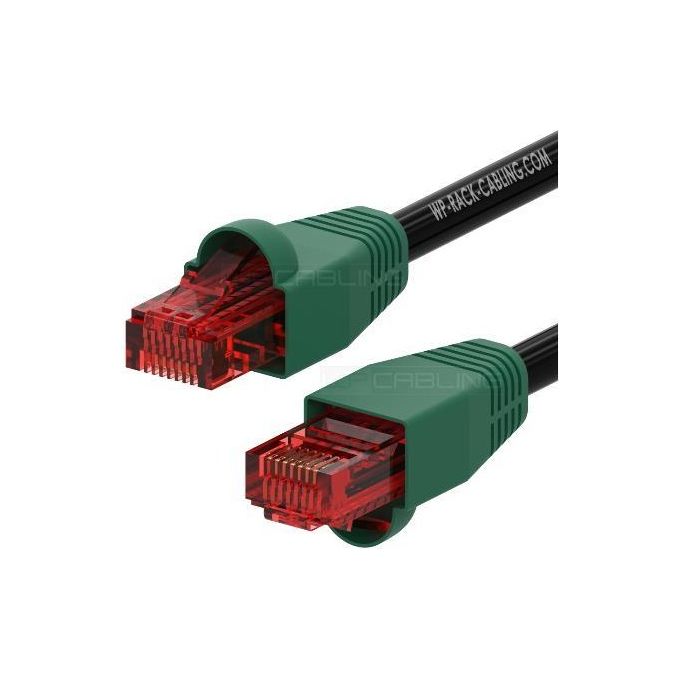 Wp Europe Patch U/Utp Cat.6 Pe Outd Nero 2mt