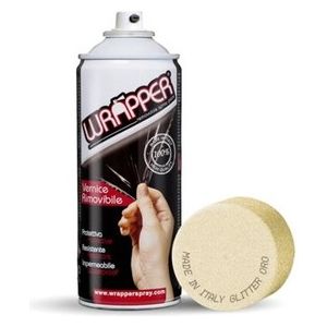 Wrapper, pellicola spray rimovibile, 400 ml - Glitter oro