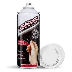 Wrapper, pellicola spray rimovibile, 400 ml - Trasparente lucido