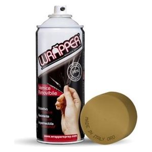 Wrapper, pellicola spray rimovibile, 400 ml - Oro