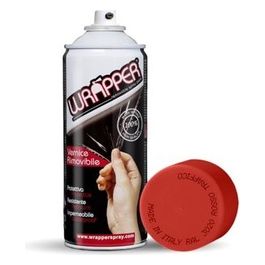 Wrapper, pellicola spray rimovibile, 400 ml - Rosso traffico - Ral 3020