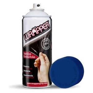 Wrapper, pellicola spray rimovibile, 400 ml - Blu metallizzato