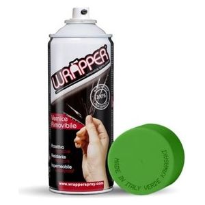 Wrapper, pellicola spray rimovibile, 400 ml - Verde Kawasaki