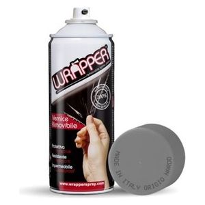 Wrapper, pellicola spray rimovibile, 400 ml - Grigio Nardo