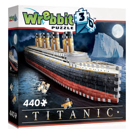 Wrebbit 3D, Puzzle 3D Titanic, 440 Pezzi, Modellismo, Nave