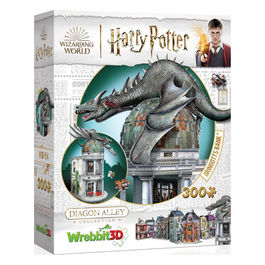 Wrebbit, Puzzle 3D, Banca di Gringotts, 300 Pezzi, Harry Potter