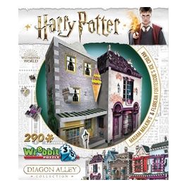 W3D-0510 - Harry Potter - Diagon Alley Madam MalkinS + Florean FortescueS Ice Cream (Puzzle 3D 290 Pz)