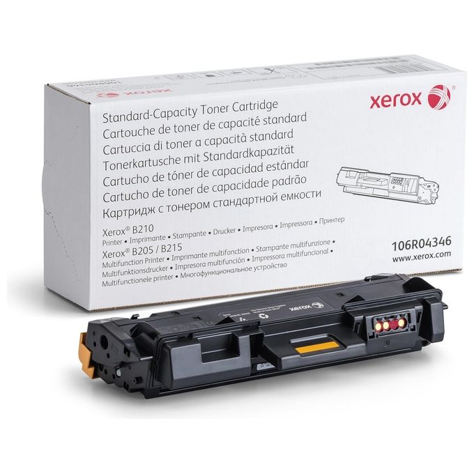 Xerox 106R04346 B205 B210 B215 Cartuccia Toner Laser Capacita' Standard 1500 Pagine colore Nero