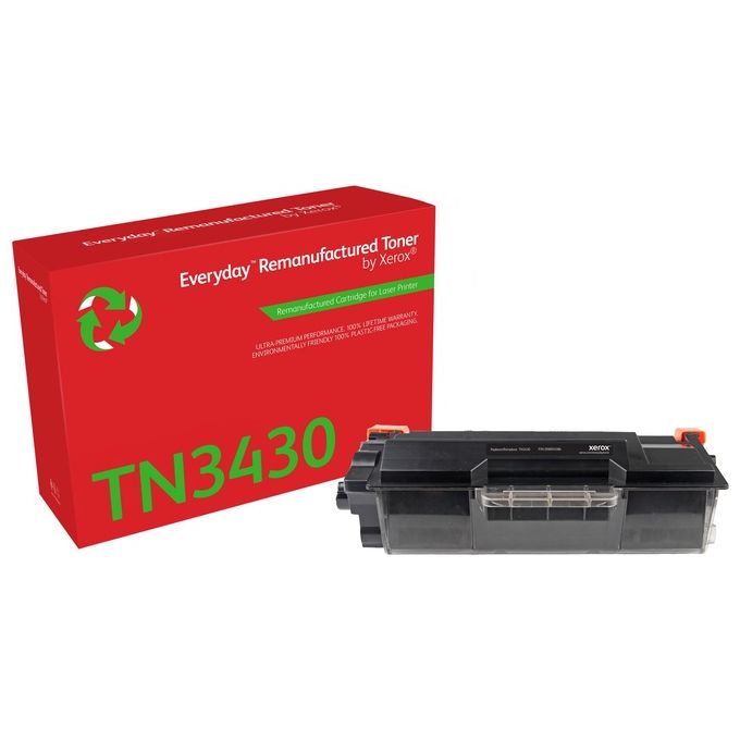 Xerox TN-3430 Everyday Toner Rigenerato Compatibile Brother Resa Standard 3000 Pagine colore Nero
