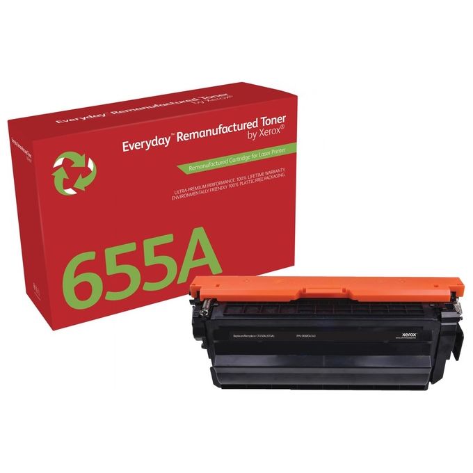 Xerox 006R04343 Everyday Toner rigenerato compatibile HP 655A CF450A resa 12500 pagine colore Nero
