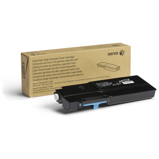Xerox 106R03530 Cartuccia Toner Ciano a Altissima Capacita' 8000 Pagine per Stampante e Multifunzione VersaLink C400 C405 colore Ciano