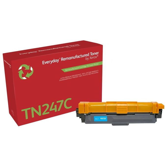 Xerox TN247C Toner Rigenerato Compatibile Brother Alta Capacita' XL 2300 pagine colore Ciano