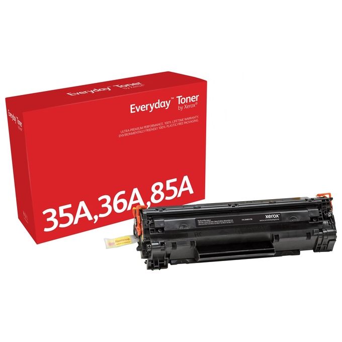 Xerox CB435A CB436A CE285A CRG-125 Everyday Toner Compatibile 2000 Pagine colore Nero