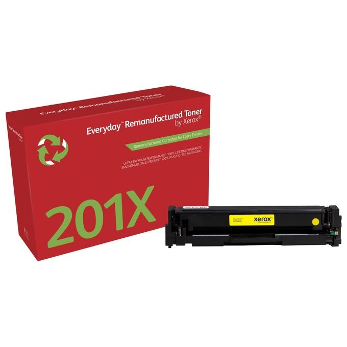 Xerox 006R03460 Toner Rigenerato Compatibile HP 201X CF402X Alta Capacita' 2300 pagine colore Giallo