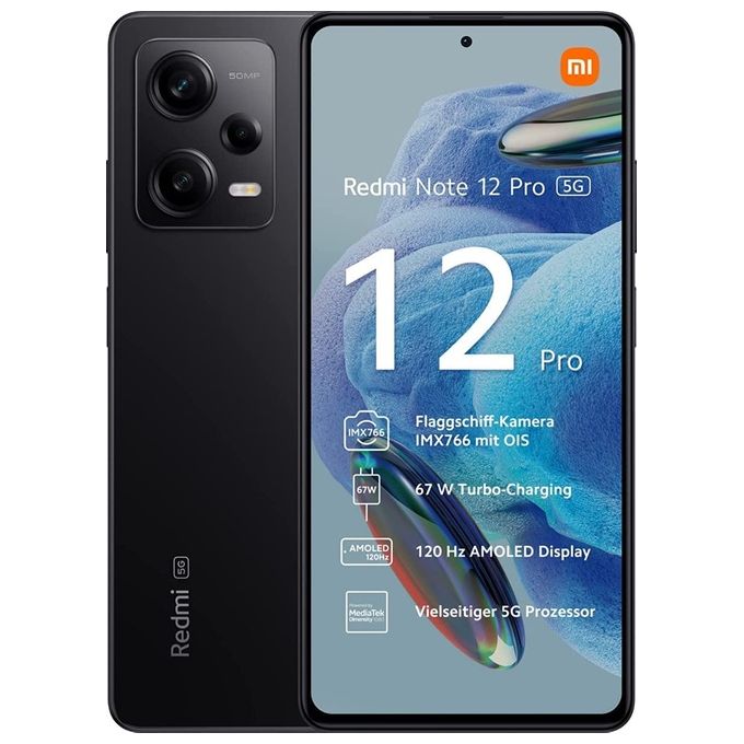 Xiaomi Redmi Note 12 Pro 5G 6Gb 128Gb 6.67'' Amoled 120Hz Dual Sim Midnight Black