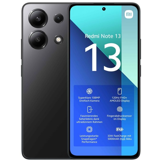 Image of Xiaomi rossomi Note 13 8Gb 256Gb 6.67'' Oled 120Hz Dual Sim Midnight nero
