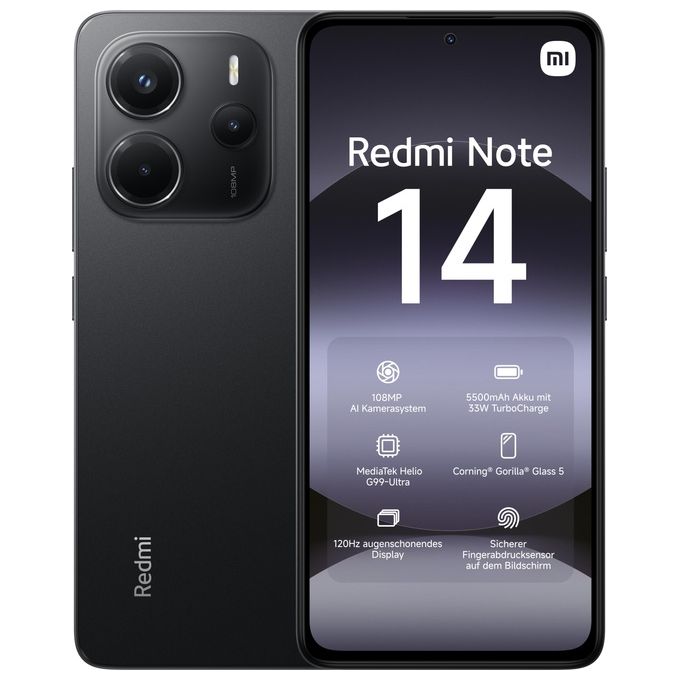 Xiaomi Redmi Note 14 Midnight Black 6.67'' 6gb-128gb