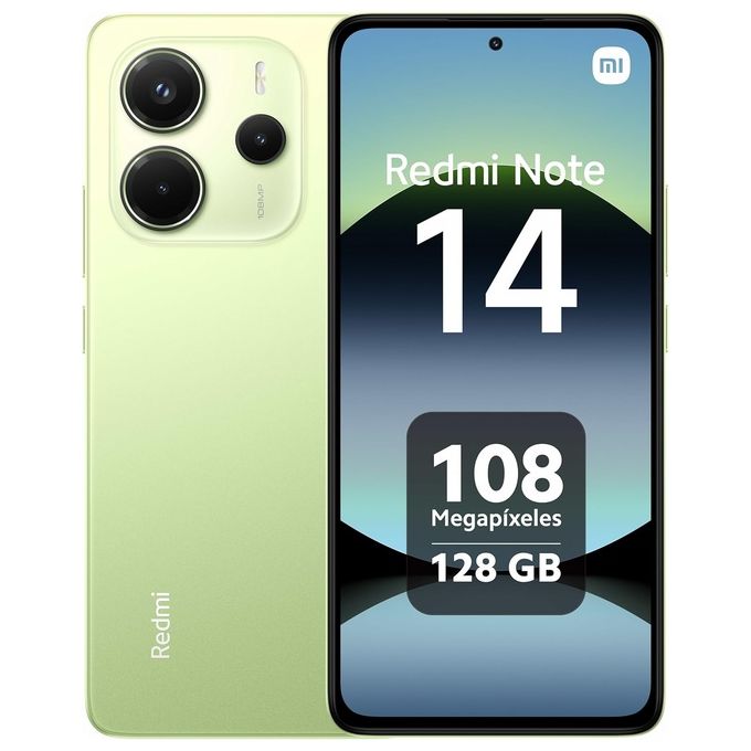 Image of Xiaomi Smartphone rossomi Note 14 Lime Verde Display 6.67