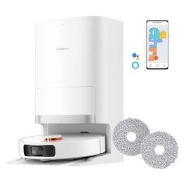 Robot Vacuum X20 Robot Aspirapolvere Lavapavimenti Stazione Smart All-in-one Aspirazione 6.000 Pa Navigazione Laser 3D Lavaggio e Pulizia Pavimenti con Doppio Panno Rotante Controllo App