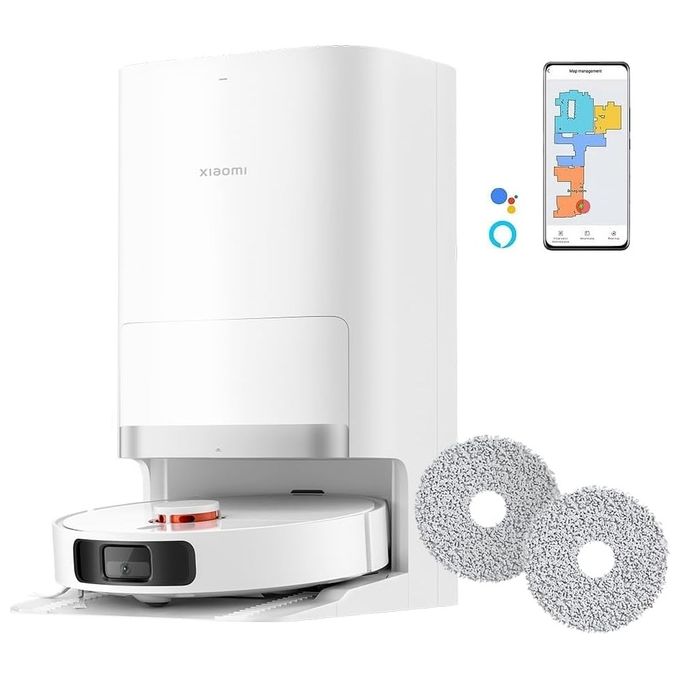 Xiaomi Robot Vacuum X20 Robot Aspirapolvere Lavapavimenti Stazione Smart All-in-one Aspirazione 6.000 Pa Navigazione Laser 3D Lavaggio e Pulizia Pavimenti con Doppio Panno Rotante Controllo App