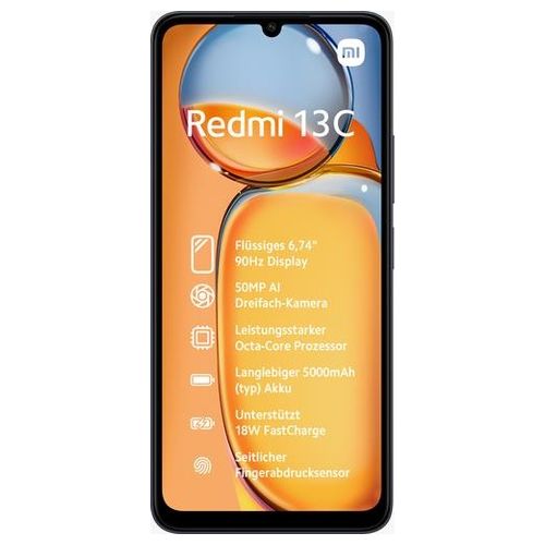 Xiaomi Redmi 13C 6Gb 128Gb 6.74'' Dual Sim Midnight Black