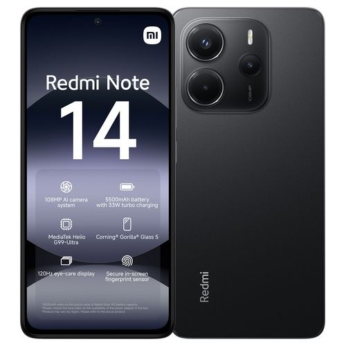 Redmi Note 14 8/256Gb 6.67'' Amoled 120Hz Dual Sim Midnight Black