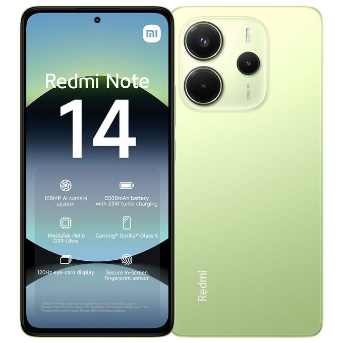 Image of Xiaomi rossomi Note 14 8-256Gb 6.67'' Amoled 120Hz Dual Sim Lime Verde
