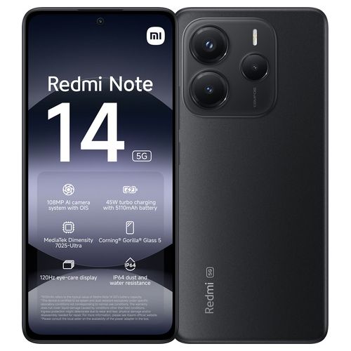Redmi Note 14 5G 8/256Gb 6.67'' Amoled 120Hz Dual Sim Midnight Black