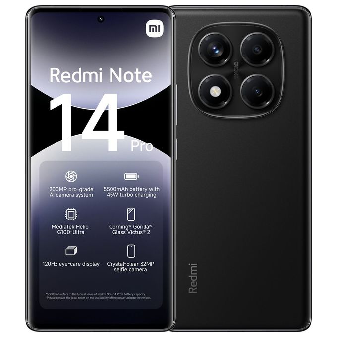 Image of Xiaomi rossomi Note 14 Pro 8-256Gb 6.67'' Amoled 120Hz Dual Sim Midnight nero