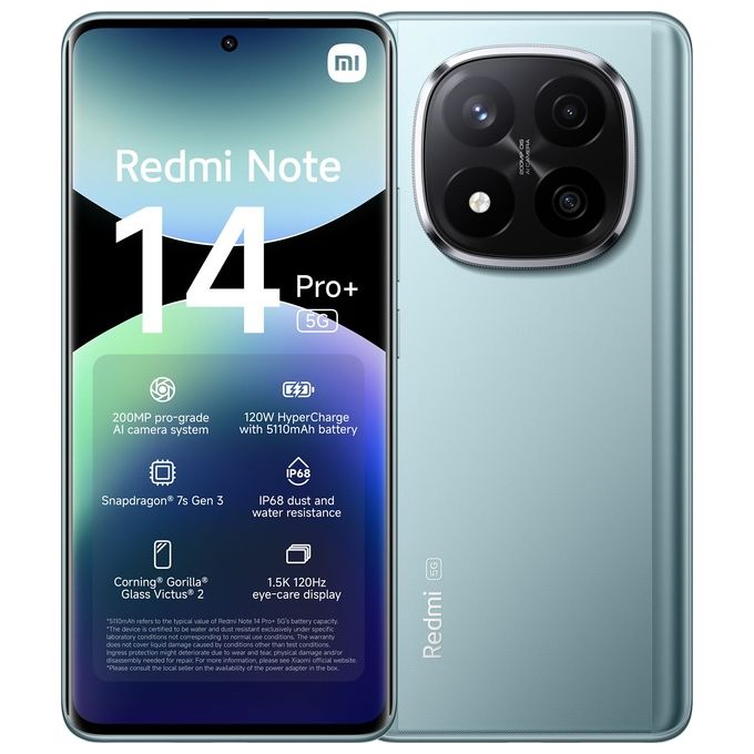 Image of Xiaomi rossomi Note 14 Pro+ 5G 8-256Gb 6.67'' Amoled 120Hz Dual Sim Frost Blue + Watch 5 Lite