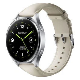 Watch 2 1.4'' Amoled GPS Sport Salute Notifiche Silver e cinturino in pelle