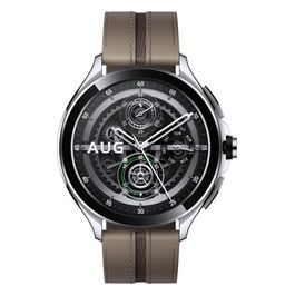 Watch 2 Pro 4G 1.43'' Amoled GPS Sport Salute Notifiche Silver/Leather Brown