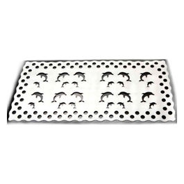10518 Tappeto Vasca Delfino Bianco 72x36cm