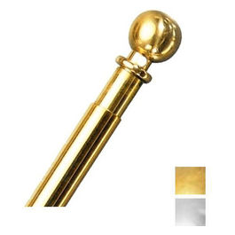 Bris Bris Tondo Ottone Cromato 7x50/60cm 2 Pezzi