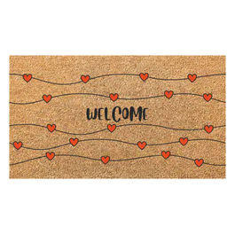 Zerbino Cocco Pvc Welcome Cuori 40x70cm