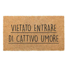 Zerbino Cocco Pvc Vietato Entrare 40x70cm