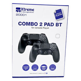 Xtreme, Combo 2 Gamepad Wireless Bluetooth Nero per Playstation 4
