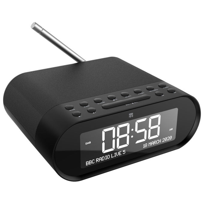 Xtreme, Radiosveglia DAB-DAB+, Display LCD, Nero