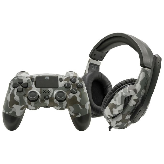 Xtreme Videogames ICE Game Kit Formato da Joypad Bluetooth e Cuffia Stereo con Filo per Console Playstation 4 e 5