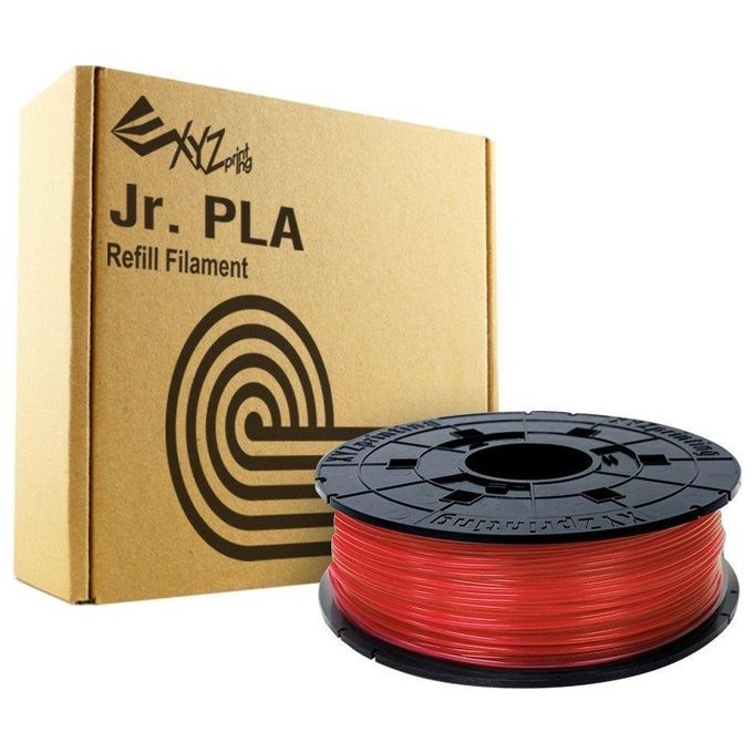 XYZ Ricarica Cartuccia a Filamento 600GR PLA Colore Rosso per Da Vinci Junior